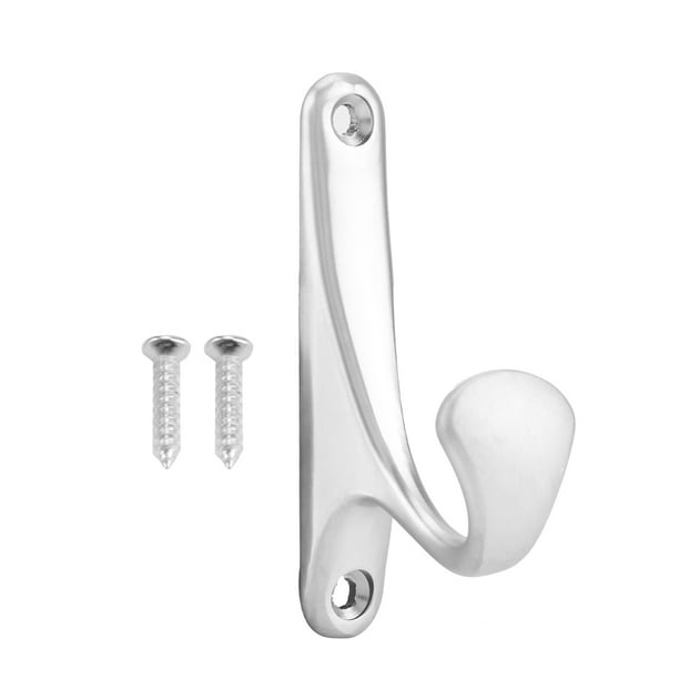 Gancho para abrigos, gancho duradero para abrigos de pared, gancho moderno para abrigos montado en la pared, ganchos para soporte de perchero para guardarropa de baño y armario(Plata mate)