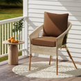 thumbnail image 6 of Demi Bonn Outdoor Seating Cushions, Deep Seat Chair Cushion Pads Set with Rope Belts for Indoor and Outdoor, Brown, 6 of 9