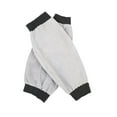 thumbnail image 4 of Dualoai 2 Pieces PU Leather Welding Sleeves Welding Arm Guard for Industrial Camping Gray, 4 of 9