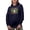Navy, variant on Retro Level 8 Unlocked, Gaming Enthusiast or Video Gamer Birthday, Black Hooded Sweatshirt or Hoodie, 2XL
