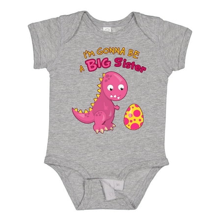 

Inktastic Dinosaur Future Big Sister Gift Baby Girl Bodysuit