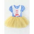thumbnail image 5 of ATAIKU 3-9Y Kids Girls Princess Ballet Dress Short Sleeve Leotards Skirted Tutu Dancewear Halloween Christmas Party Dress, 5 of 7