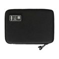 thumbnail image 1 of Sonducket Organizador de cables de datos de nailon, Cable de carga Rectangular con múltiples ranuras, cargador, lector de tarjetas, bolsa de Viajes, Equipaje y Accesorios Varios Negro, 1 of 6