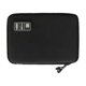 thumbnail image 1 of Sonducket Organizador de cables de datos de nailon, Cable de carga Rectangular con múltiples ranuras, cargador, lector de tarjetas, bolsa de Viajes, Equipaje y Accesorios Varios Negro, 1 of 6