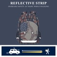 thumbnail image 5 of FORMRS Unisex School Backpack 17" Student Travel Bag with Laptop Compartment, Baseball Pattern, 5 of 7
