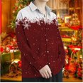 thumbnail image 3 of Camisa hawaiana de manga larga para hombre, camisa social de playa de alta gama para hombre, camisa estampada en 3D, camisa de nieve navideña 2024, moda, 3 of 5