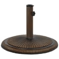 thumbnail image 4 of vidaXL White Round Cast Iron Patio Umbrella Bases, Adjustable Height, 4 of 25