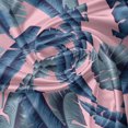 thumbnail image 7 of Ambesonne Tropical Valance & Curtain, Exotic Banana Leaves Art, 55"x24", Pale Pink and Indigo, 7 of 7