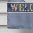 thumbnail image 4 of Caroline's Treasures BB1443CHF White Poodle Welcome Flag Canvas House Size , Large, multicolor, 4 of 4