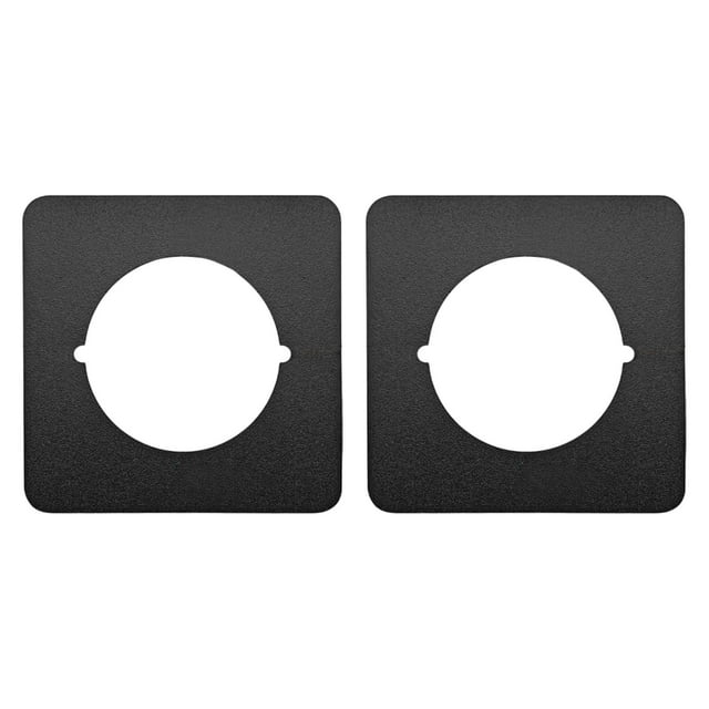 jifeng 2Pcs Door Reinforcement Plate Fixing Filler Cover Plate Door Handle Fixing Plate Black