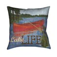 thumbnail image 2 of Laural Home  Lake Life Polyester 18-inch Decorative Pillow, 2 of 2