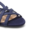 thumbnail image 5 of DREAM PAIRS Women's Strappy Wrapped Slip On Dressy Wedge Sandals Comfortable Low Heel Casual Summer Shoes, 5 of 6