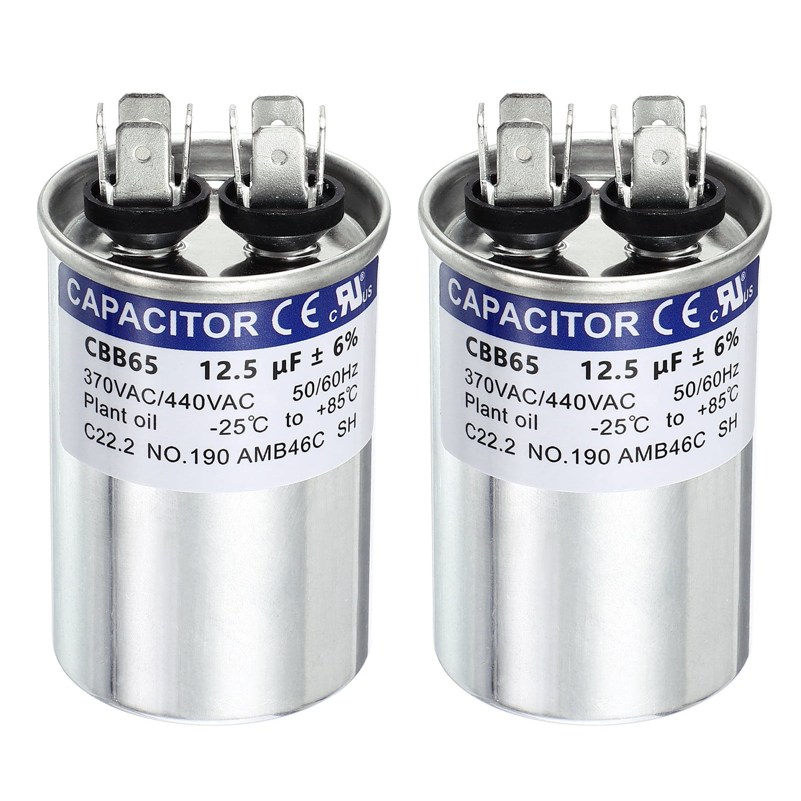 Lennox 89M80 - 100335-12, Dual Run Round Capacitor, 45/5 MFD