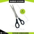 thumbnail image 2 of Cynamed Professional Razor Edge Series Barber Hair Cutting Scissors -Stainless Steel Salon Scissors - Overall Length - Fine Adjustment - Premium Shears for Hair Cutting, 2 of 7