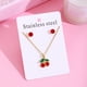 thumbnail image 1 of Delicado conjunto de collar y aretes de clavícula de acero inoxidable 304, luces dulces, regalo de lujo, joyería de acero inoxidable, 1 of 7
