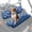 Blue Cherry Flower, variant on FKELYI Sunflower Antler Print Mule Bench Seat Cover 2 Pcs Set Dustproof UTV Seat Cover Compatible with Kawasaki Mule 600/610 Anti-Scratch Seats Protector Decor
