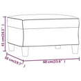 thumbnail image 4 of vidaXL Footstool Dark Grey 60x50x41 cm Microfibre Fabric, 4 of 4