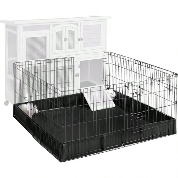 Pet Playpen Guinea Pig Cage Small Animal Rabbit Exercise Pen with Waterproof Floor Liner - Extension Playpen ONLY