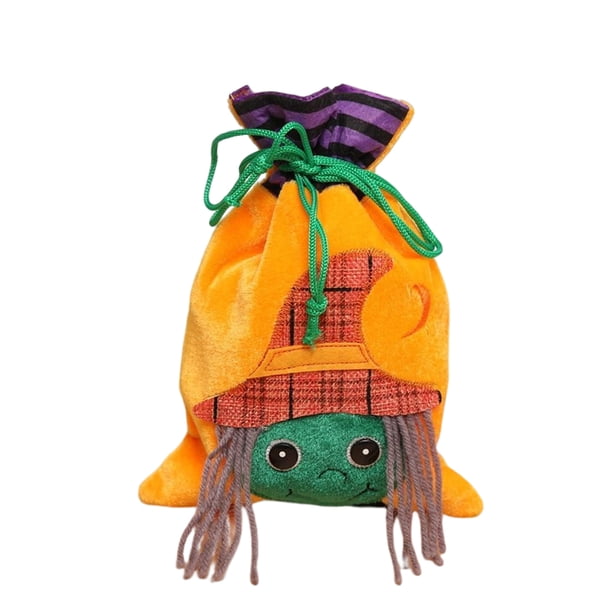Monstrate Bolsas de embalaje de Halloween, contenedor de almacenamiento para niños, regalo decorativo, bolsa con cordón, suministros para jardín de Kits de decoración para fiestas bruja Monstrate HA070721-02