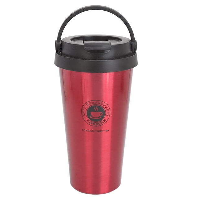 Tasse de Voyage Isolée, Acier Inoxydable, Gobelet de Voiture Portable avec Couvercle