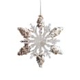 thumbnail image 1 of Snowflake Pendant Christmas Decorations Crafts Christmas Tree Pendant Artificial C, 1 of 8