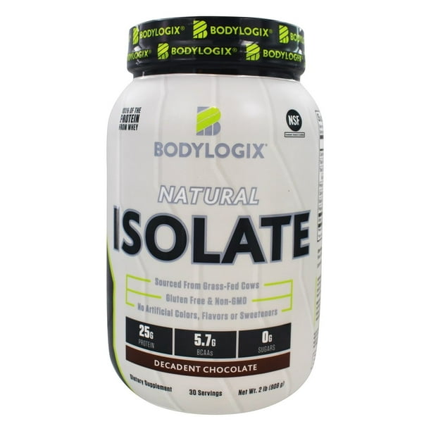 Bodylogix Natural Isolate Whey Protein Decadent Chocolate 2 lbs