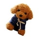 thumbnail image 4 of FELTECHELECTR Peluche de caniche de imitación de 25 cm para niños (marrón y color de ropa al azar), 4 of 7
