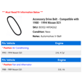 thumbnail image 2 of Accessory Drive Belt - Compatible with 1988 - 1994 Nissan D21 1989 1990 1991 1992 1993, 2 of 2