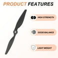 thumbnail image 3 of Uxcell 3 Pairs 9x6 Inch Propeller RC Propellers 2-Vane Blades Props with Washer for RC Airplane Aircraft Prop Controlled Airplanes Lightweight Drones, Black, 3 of 6