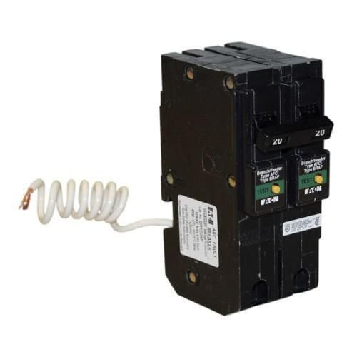 Eaton CHFCAF120PN Plug-In Mount Type CH Combination Arc Fault Circuit Breaker 1-Pole 20 Amp 120 Volt AC Fire-Guard