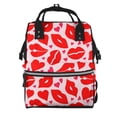 thumbnail image 1 of Fotbe Lips Kiss Mochila Maternidad - Lona de Sarga Impermeable, Mochila de Pañales de Gran Capacidad con Múltiples Bolsillos y Correas Ajustables, 1 of 6