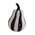 thumbnail image 4 of Figura de fruta de cerámica con rayas blancas y negras, centro de mesa, regalo decorativo Pera 225x15cm, 4 of 9