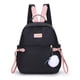 thumbnail image 4 of Women's Backpack Large Capacity Casual Travel Bagpack Simple Solid Color Shoulder Bag High Quality Nylon Cloth Racksack Mochilas, 4 of 5