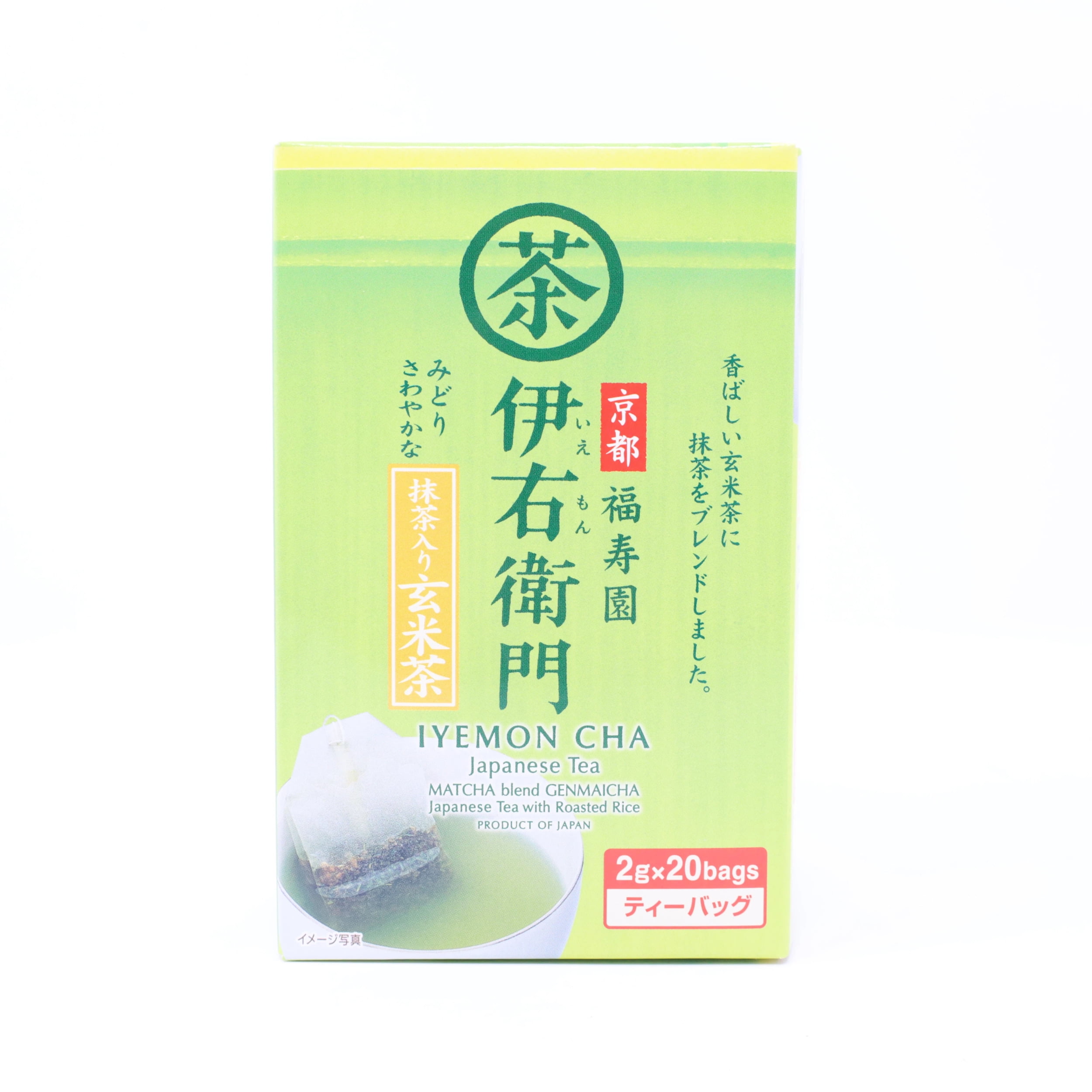 IYEMON Japanese Green tea Matcha Blend Genmaicha 2g x 20bags 1.41oz