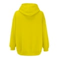 thumbnail image 5 of Niaviben Zip Up Hoodie Women Workout Jackets for Woman Sweatshirts for Women Womens Winter Coats Fall Jacket Pocket Drawstring Clothing Zipper Track Jacket Hooded Top Winter Coats for Women Yellow L, 5 of 5