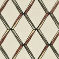 thumbnail image 2 of 2' x 8' Cream or Gold Geometric Diamond Wool Runner Rug, 2 of 10