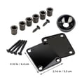 thumbnail image 2 of FESTFENDS 1Set Electric Guitar Neck Plate Replacement Black Metal Guitar Neck Mounting Plate, 2 of 7