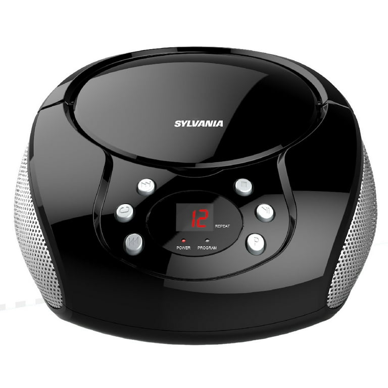 SYLVANIA Portable CD Player with AM/FM Radio, 20-Track