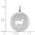 thumbnail image 3 of Sterling Silver Great Dane Disc Charm Pendant, 3 of 4