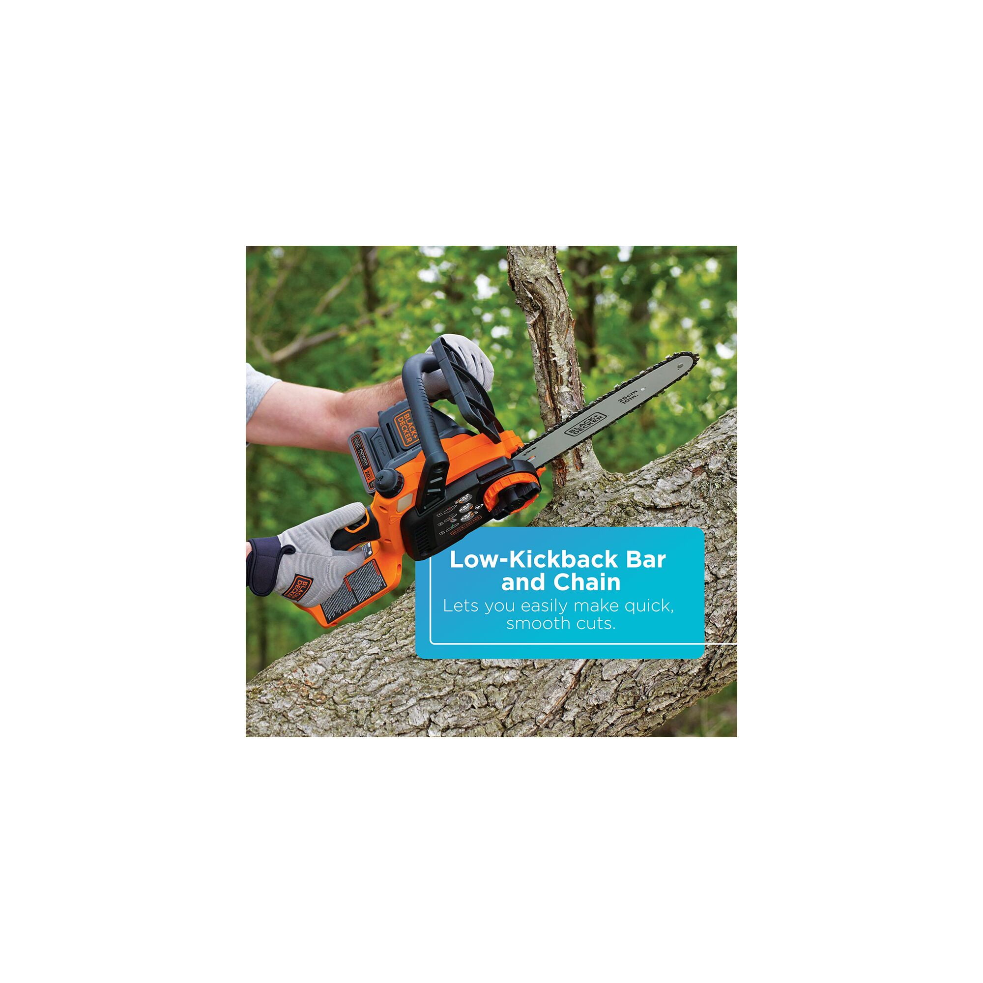 BLACK DECKER 20V MAX Lithium 10 in. Chainsaw with Auto Oiling and Tool Free Chain Tensioning Walmart