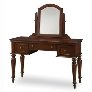 Cherry wood makeup sale vanity