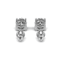 thumbnail image 4 of Cate & Chloe Mia 18k White Gold Plated Stud Earrings with 2ct Simulated Diamonds Gift for Women, 4 of 11