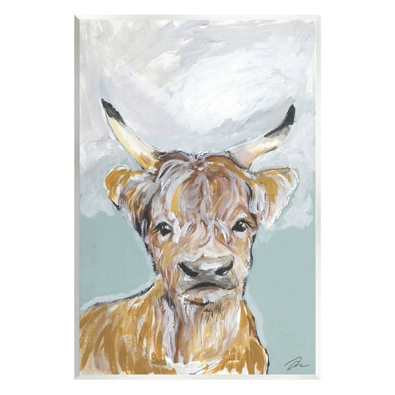 Stupell Industries Rural Farm Cattle Brushed Painting Painting Unframed Art Print Wall Art, Design by Jessica Mingo