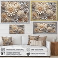 thumbnail image 4 of Designart "Ethereal Whiteness: Magical White Chrysanthemums III" Chrysanthemums Floater Framed Wall Art Living Room, 4 of 5