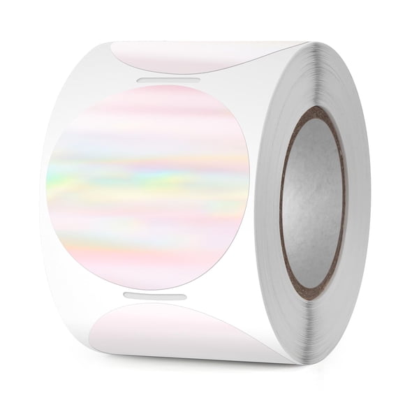 Pegatinas YIKIADA de vinilo térmico holográfico, 5 cm, impermeables, 300 unidades