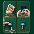thumbnail image 4 of TIELUTT Cute Holder Strong Holder Wall Mount Hook Seamless Sticker Home Kitchen Tile Tape Towel Clips for in Bathroom Clear Clips for Hanging Lights Hanging Hooks for Closet Rod Front Door Hooks for, 4 of 5