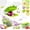 White, variant on Vegetable Chopper Dicer with Container | Cheese Grater Mandoline Slicer Cabbage Shredder French Fry Cutter Stainless Steel for Veggie Onion Potato Fruit Food, Manual Hand Cooking Gadget for Kitchen