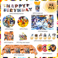 thumbnail image 6 of Naruto Birthday Party Supplies, Naruto Party Decorations & Tableware Sets - Naruto Cake Toppers Backdrop Plates Tablecloth etc. Naruto Party Supplies for Kids, 6 of 8