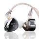 thumbnail image 1 of keephifi KZ Castor - Auriculares con Monitor de o&iacute;do, con Cable de Driver din&aacute;mico, Alta fidelidad, Sonido Mejorado, Aislamiento de Ruido, IEM, Cable Desmontable de 2 Pines (Negr, 1 of 9