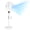 White, variant on EDX 16" Quiet Pedestal Fan with Remote – 60W Energy-Saving Motor, 15H Timer, 3 Speeds & 3 Wind Modes, 80° Oscillation, Adjustable Height & Tilt for Bedroom, Home Office, and Living Spaces, Black